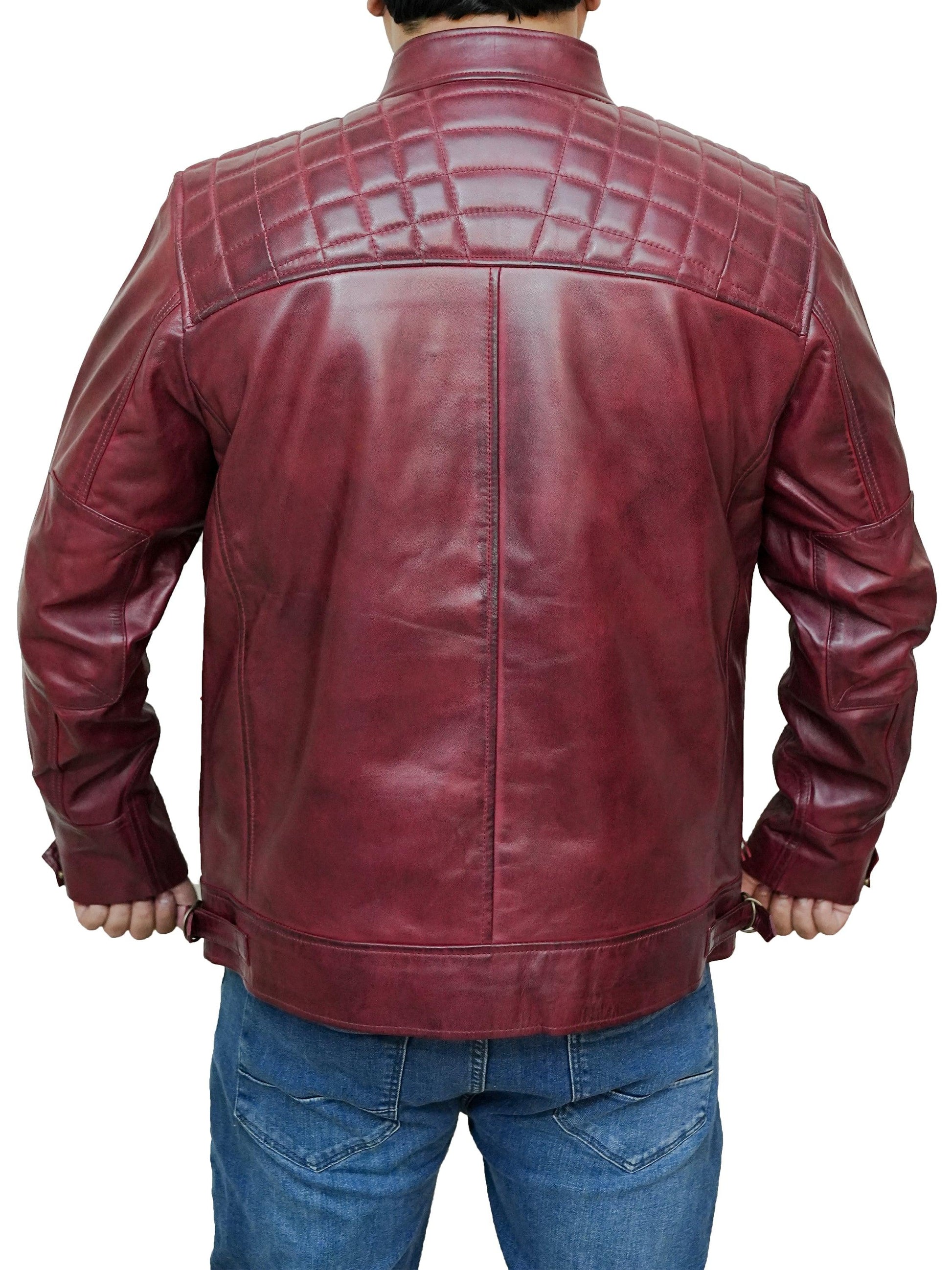 Bringo_Mens_Quilted_Shoulders_Moto_Biker_Cafe_Racer_Metal_Zipper_Strap_Collar_Maroon_Lambskin_Leather_Jacket