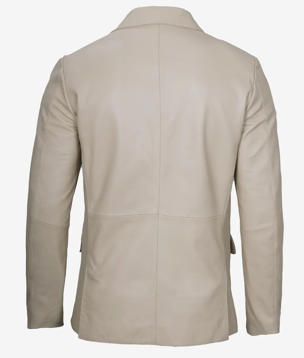 Bringo_Mens_Two_Button_Notch_Lapel_Beige_Lambskin_Leather_Blazer_Vents