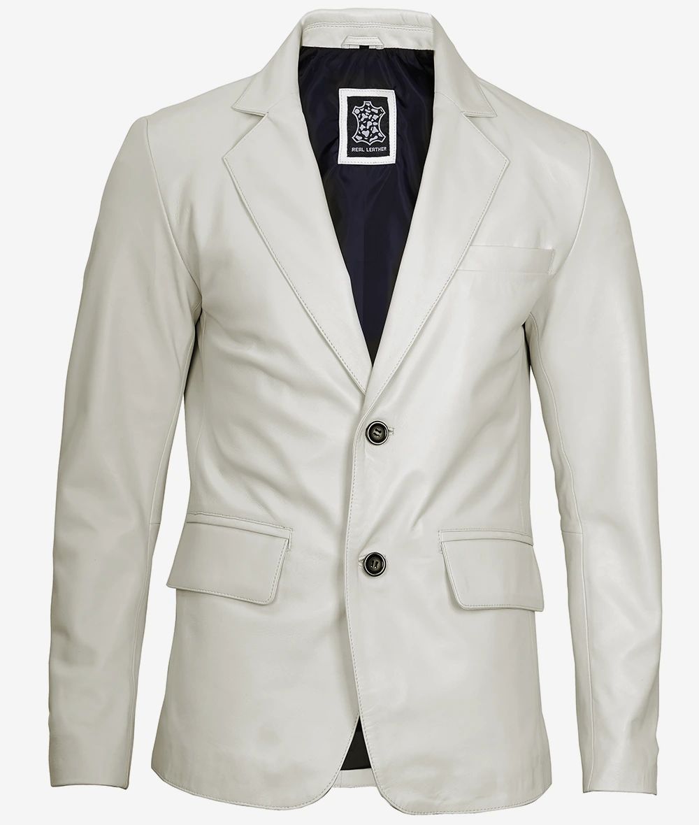 Bringo_Mens_Two_Button_Notch_Lapel_Off_White_Lambskin_Leather_Blazer_Vents