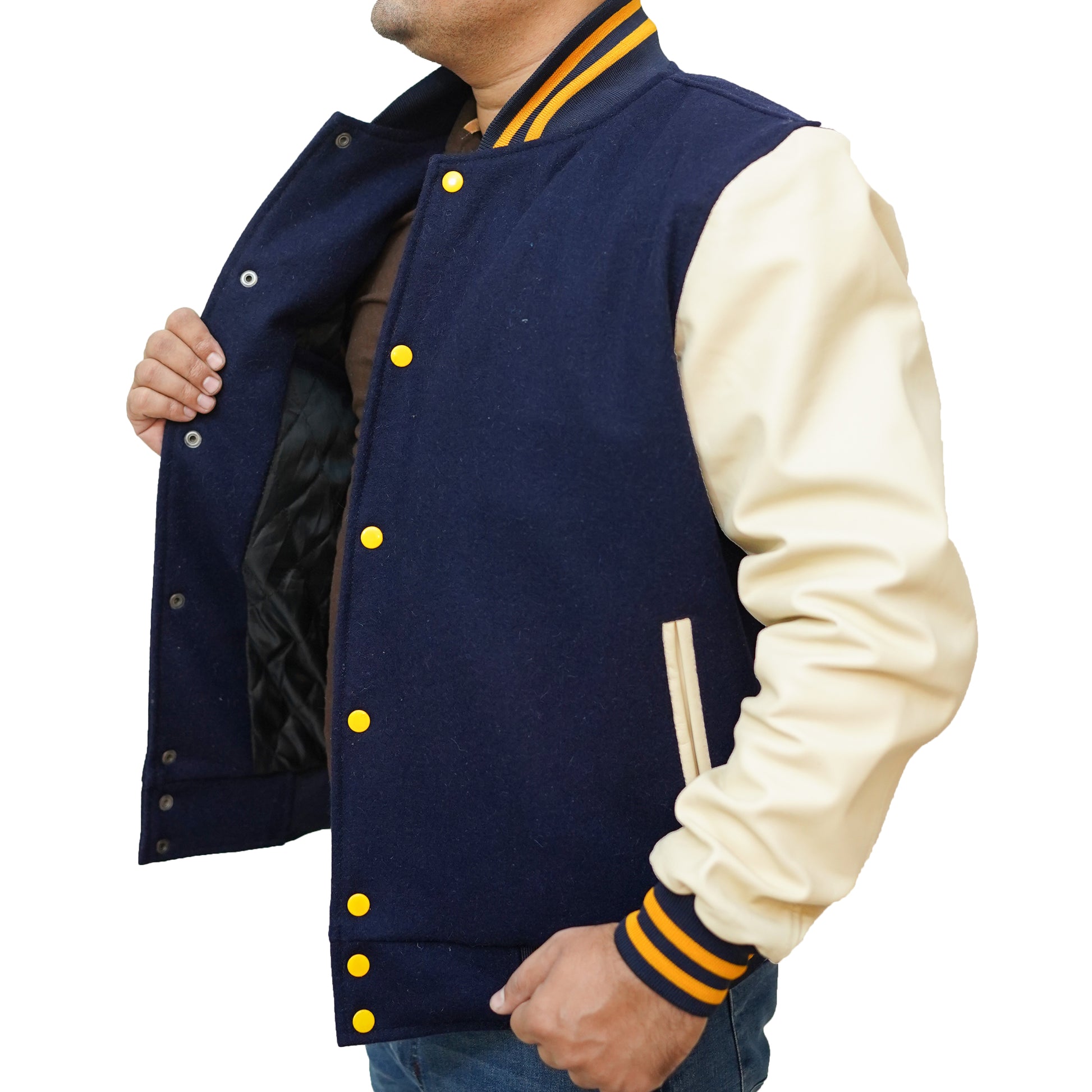 Bringo_Mens_Baseball_Sports_College_Team_Moto_Biker_Racer_Blue_Wool_White_Labskin_Leather_Varsity_Letterman_Jacket