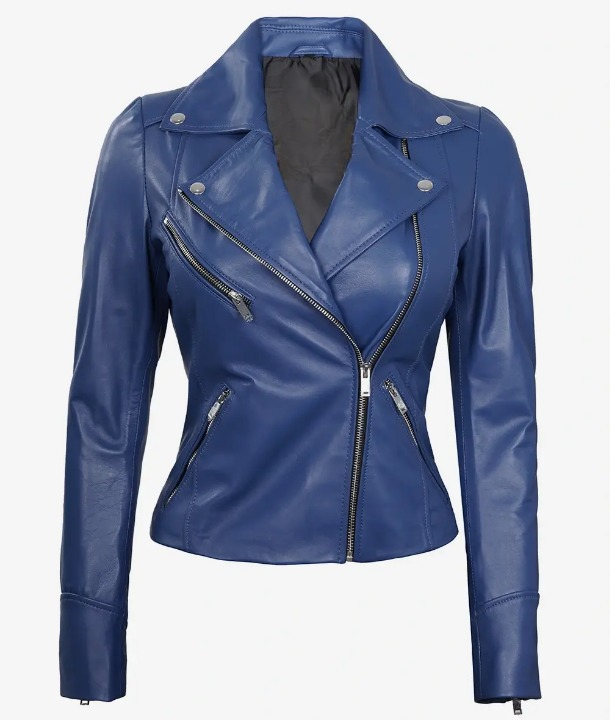 Bringo_Womens_Asymmetrical_Moto_Biker_Racer_Blue_Lambskin_Leather_Jacket