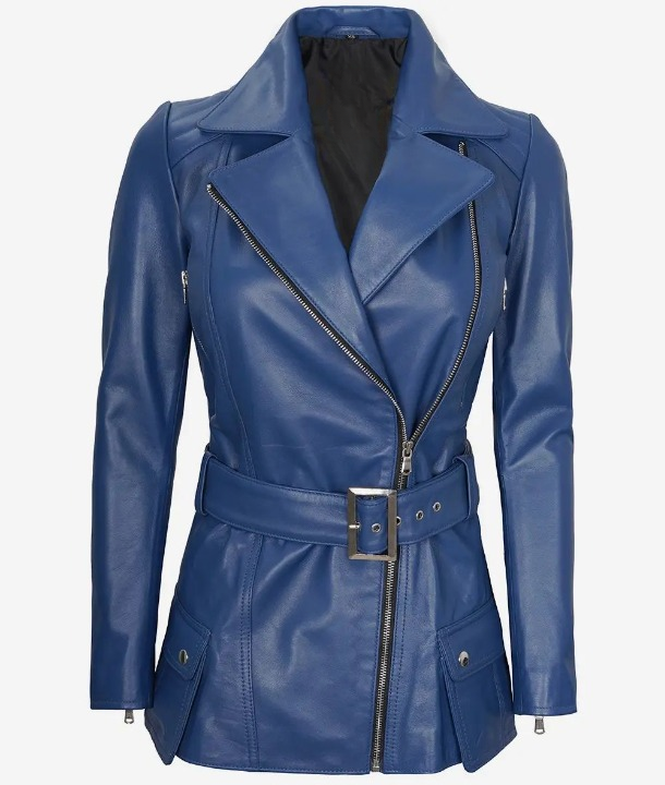 Bringo_Womens_Moto_Biker_Racer_Belted_Blue_Lambskin_Leather_Jacket