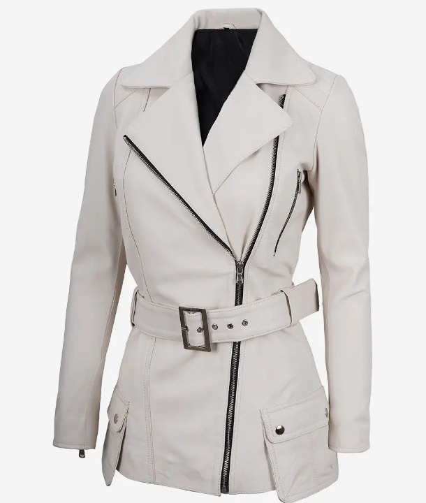 Bringo_Womens_Moto_Biker_Racer_Belted_Off_White_Lambskin_Leather_Jacket