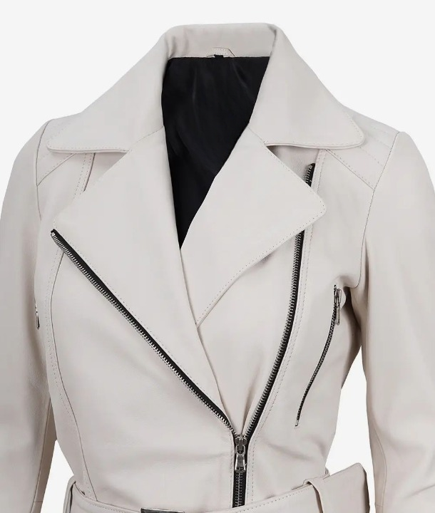 Bringo_Womens_Moto_Biker_Racer_Belted_Off_White_Lambskin_Leather_Jacket