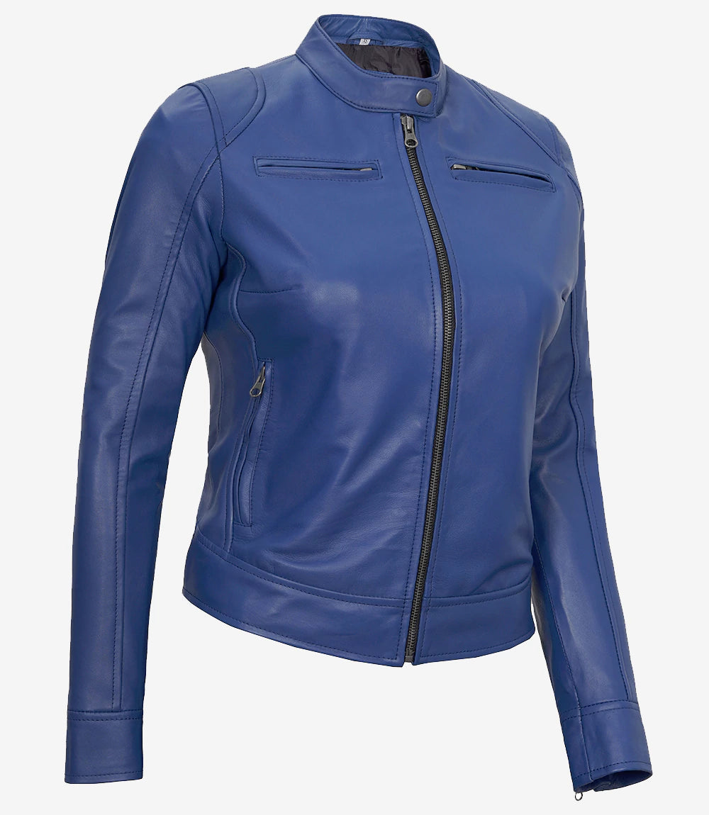 Bringo_Womens_Moto_Biker_Racer_Blue_Lambskin_Leather_Jacket_1