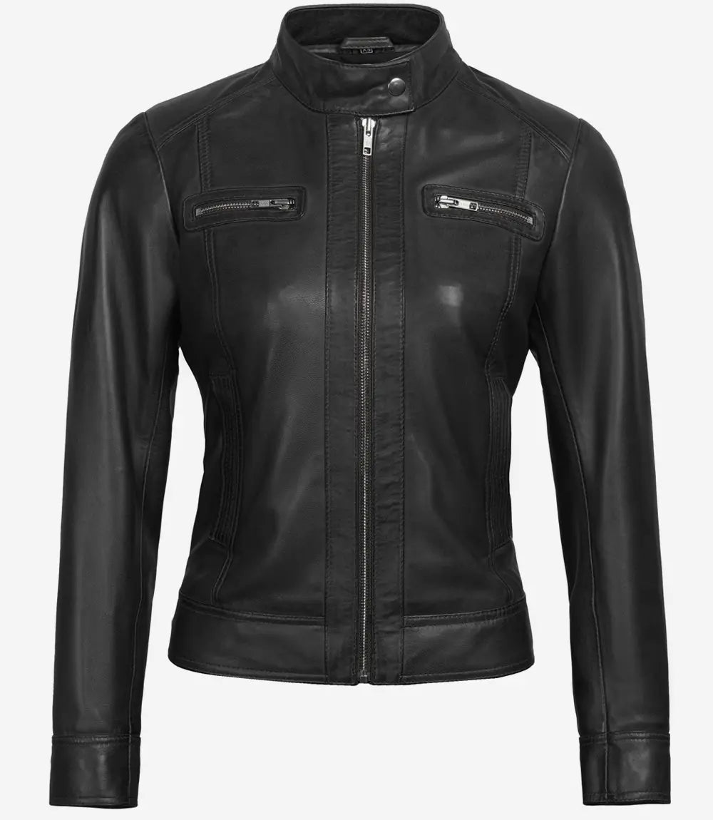Bringo_Womens_Moto_Biker_Racer_Real_Lambskin_Black_Leather_Jacket