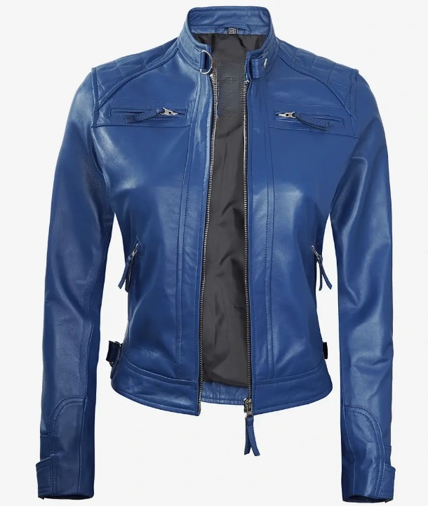 Bringo_Womens_Moto_Biker_Racer_Real_Lambskin_Blue_Leather_Jacket