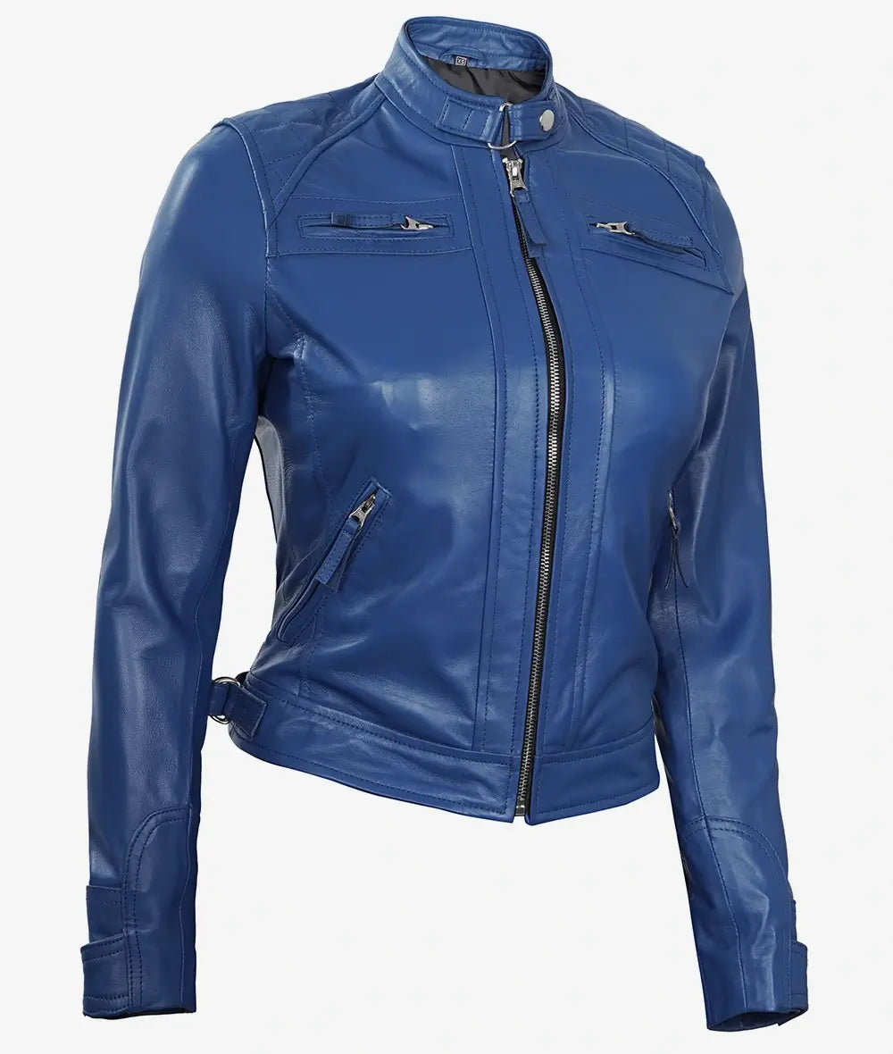 Bringo_Womens_Moto_Biker_Racer_Real_Lambskin_Blue_Leather_Jacket